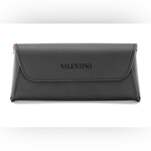 Brand New Leather Valentino Sunglass Case with Logo Pouch